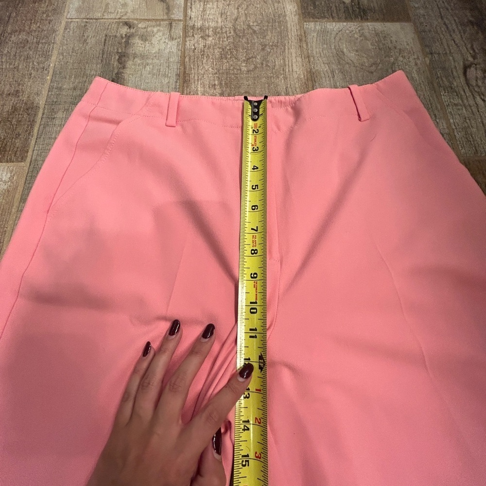Trina Turk Vibrant Pink Cropped Wide-Leg Pants - Picture 9 of 12